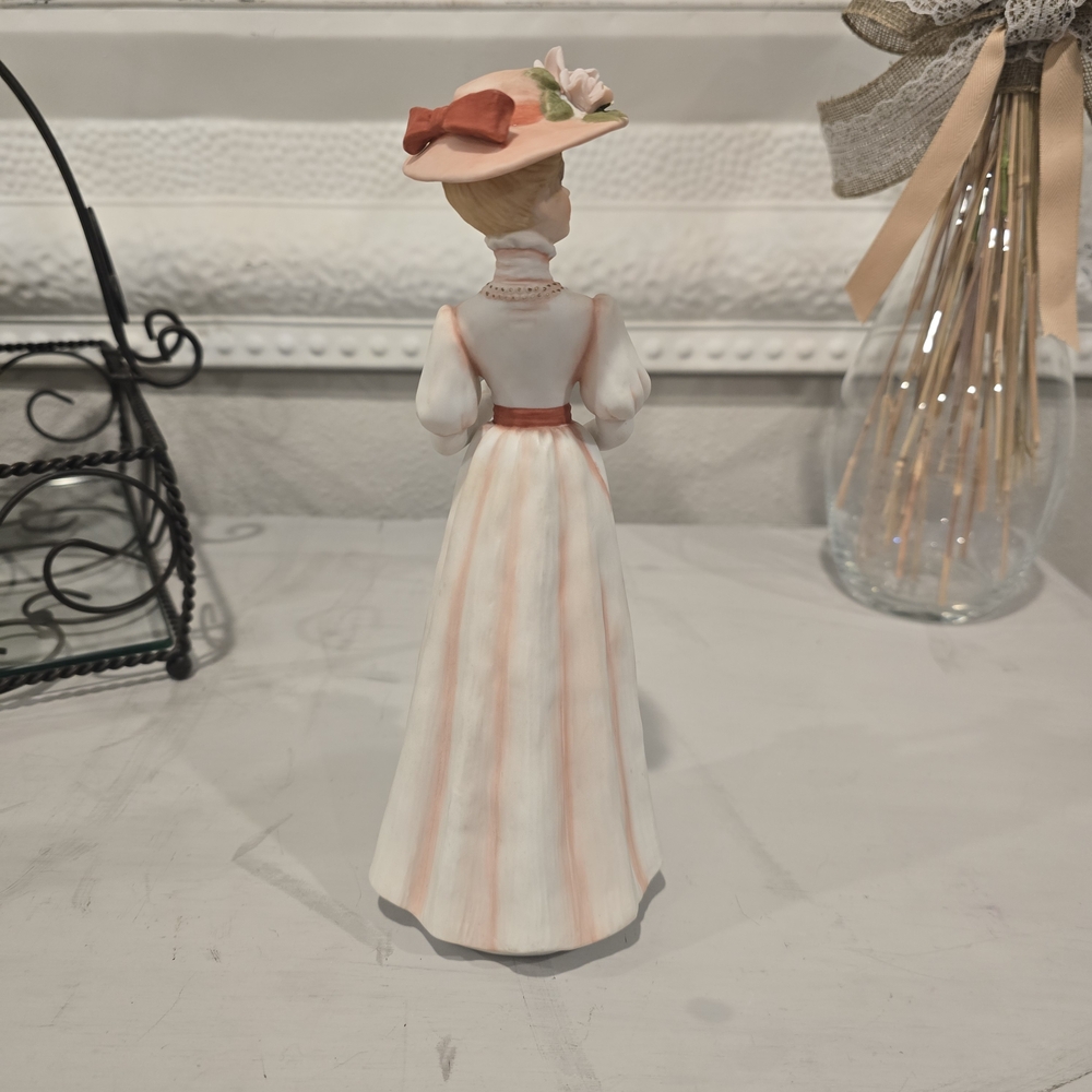 Vintage Enesco Imports Corp Victorian Porcelain Ladies Figurines - Picture 9 of 16